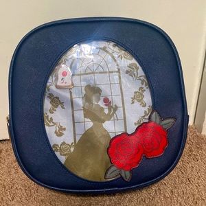 Belle pin collector backpack.